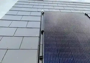 Solar Power Installation on a roof